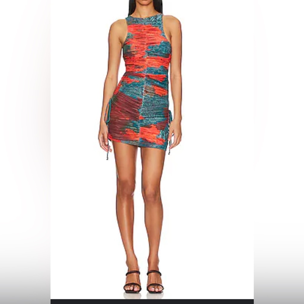 939. Andrea Iyamah Kasi Mesh Mini Dress Ero. Xs.